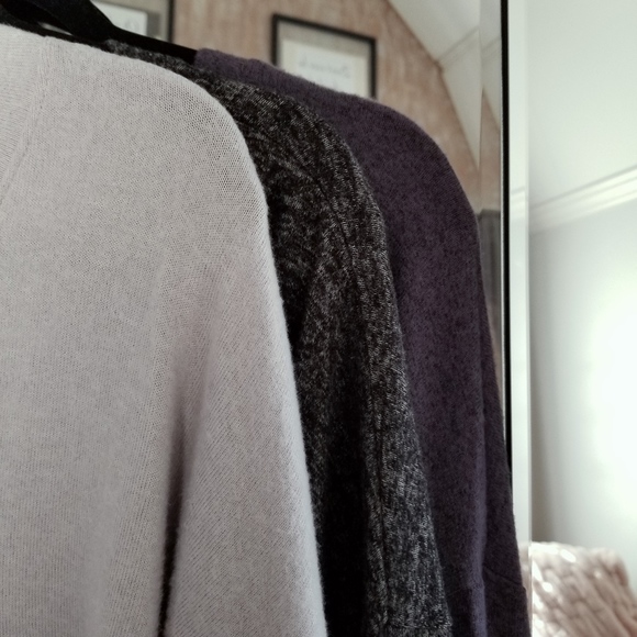 "Cloud" Brushed Long Sleeve Tee V-Neck Basic 🌷 - Picture 7 of 7